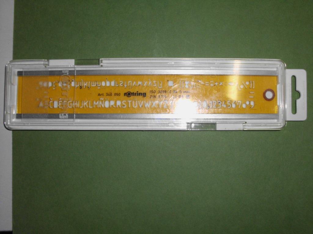Sjabloon Rotring Art.340050 - DIN 6776/0,5, Hobby en Vrije tijd, Tekenen, Ophalen, Zo goed als nieuw, Overige typen