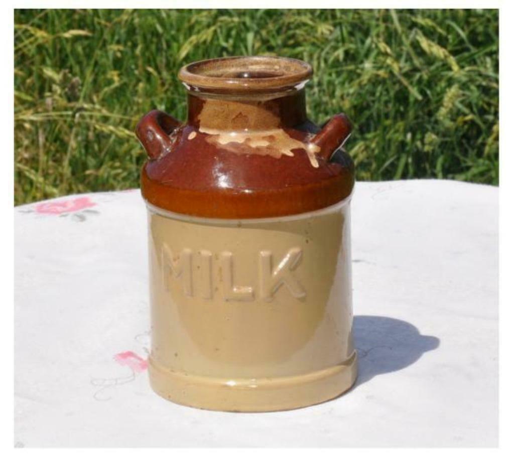 §pot en terre cuite émaillée pour couvert en bois, Enlèvement ou Envoi, Poterie, Comme neuf, Autres styles