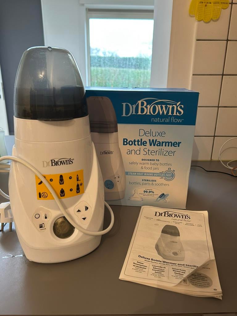 Dr Brown’s deluxe flessenwarmer en sterilisator, Ophalen, Zo goed als nieuw, Sterilisator