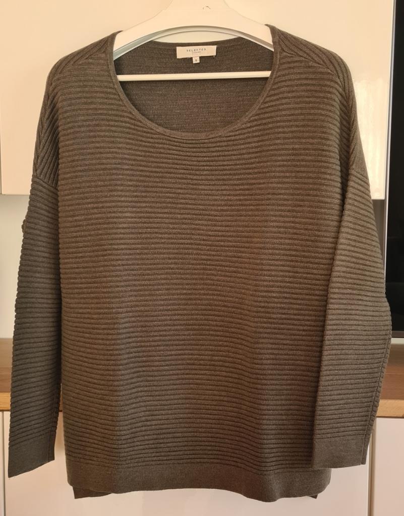 Kakigroene trui 'Selected Femme' (maat: S), Kleding | Dames, Selected Femme, Ophalen of Verzenden, Zo goed als nieuw, Maat 36 (S)