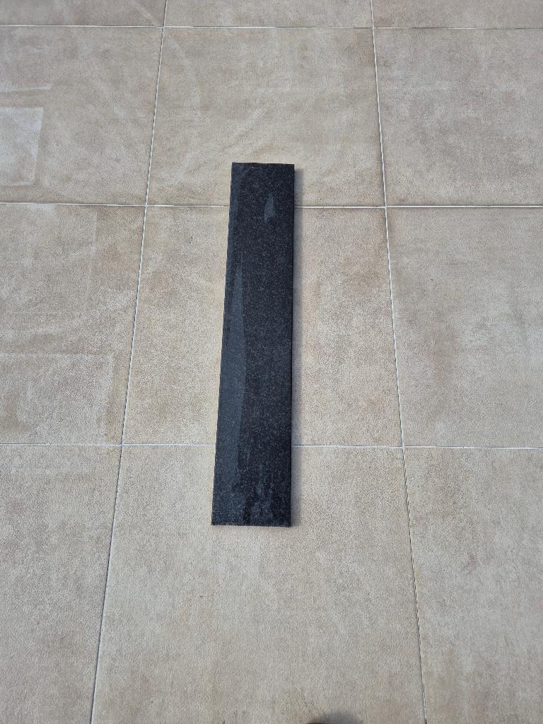 Venstertablet in zwart graniet 88,2cmx16cmx21mm, Rebords de fenêtre, Moins de 100 cm, Enlèvement, Utilisé