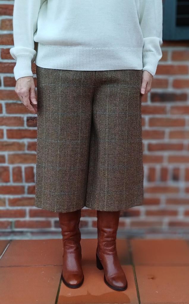 Authentieke Schotse Tweed broekrok – maat 40, Kleding | Dames, Ophalen, Maat 38/40 (M), Bruin