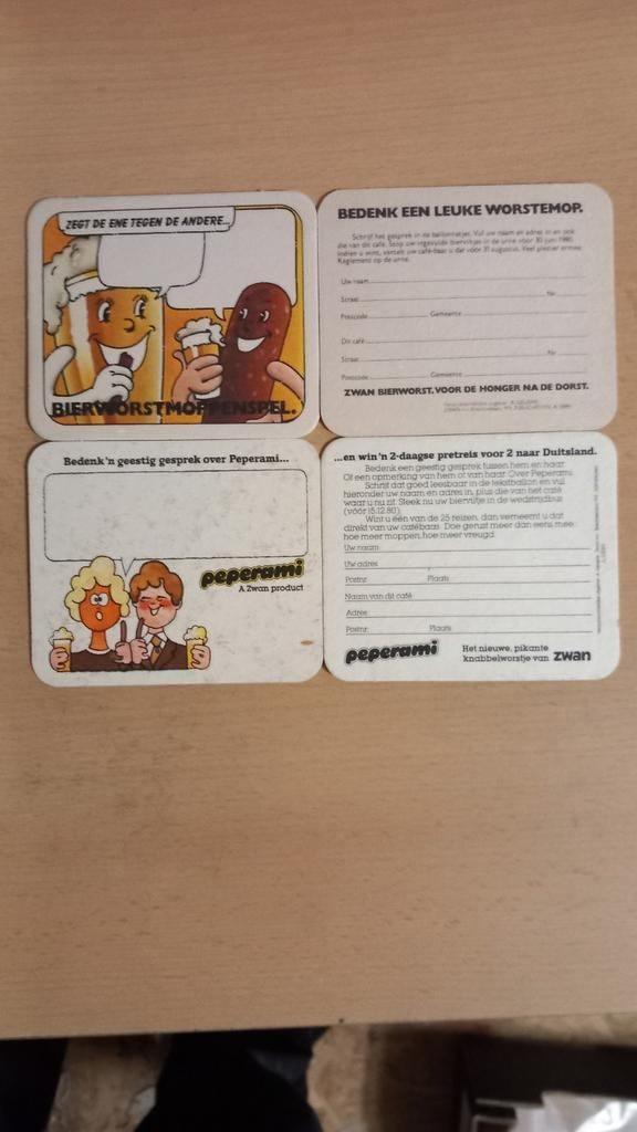 Bierviltjes Peperami (741), Ophalen of Verzenden, Zo goed als nieuw
