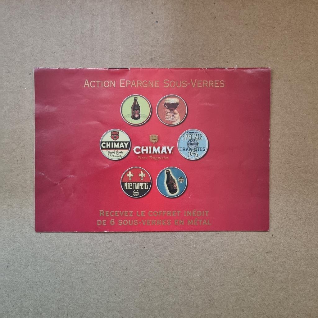 Livret Action Epargne Sous-Verres Chimay, Collections, Enlèvement ou Envoi, Utilisé, Autres types, Autres marques