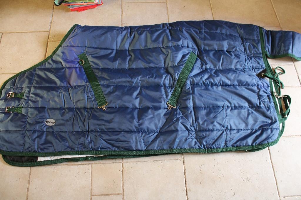 Couverture bleue "EPONA" (T 130 cm), Ophalen, Nieuw, Deken