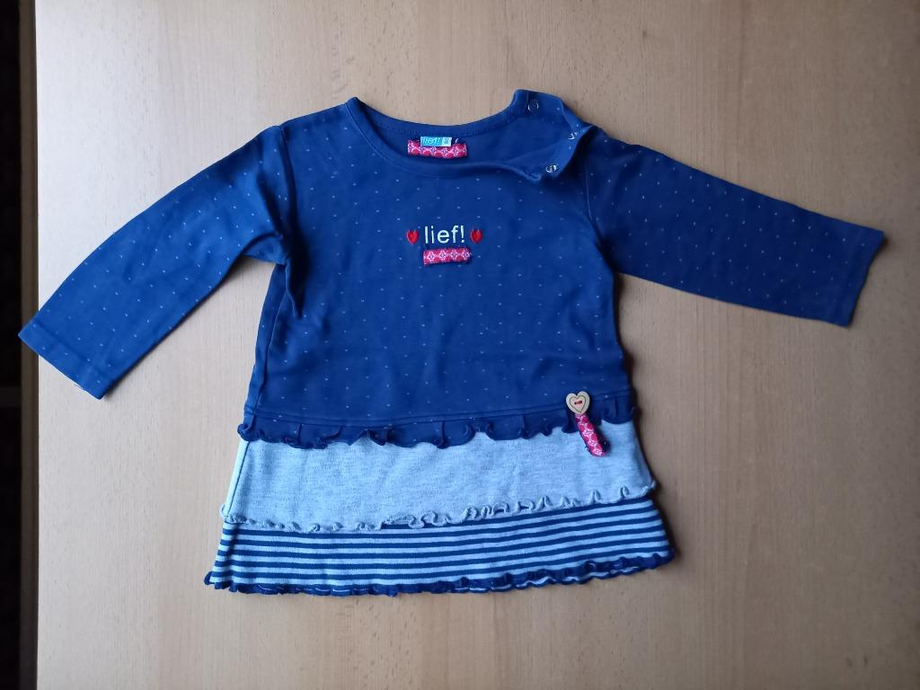 Leuk blauw kleedje, merk LIEF, maat 80, meisje, Lief, Meisje, Jurkje of Rokje, Ophalen of Verzenden