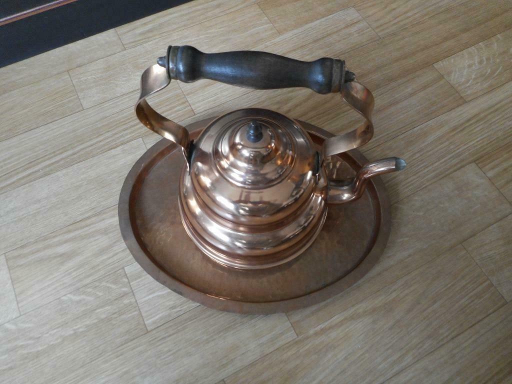TEEP POT EN CUIVRE AVEC PLAQUE DE BASE, Enlèvement ou Envoi