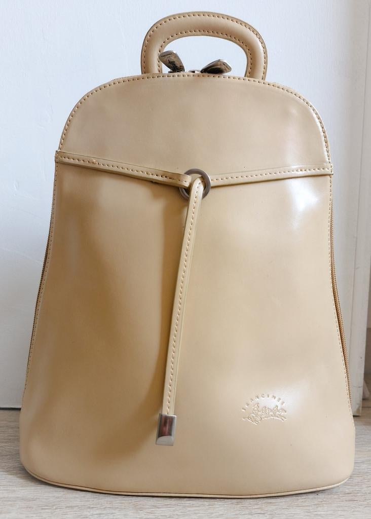 Francinel leder vintage rugzak handtas nieuw, Ophalen of Verzenden