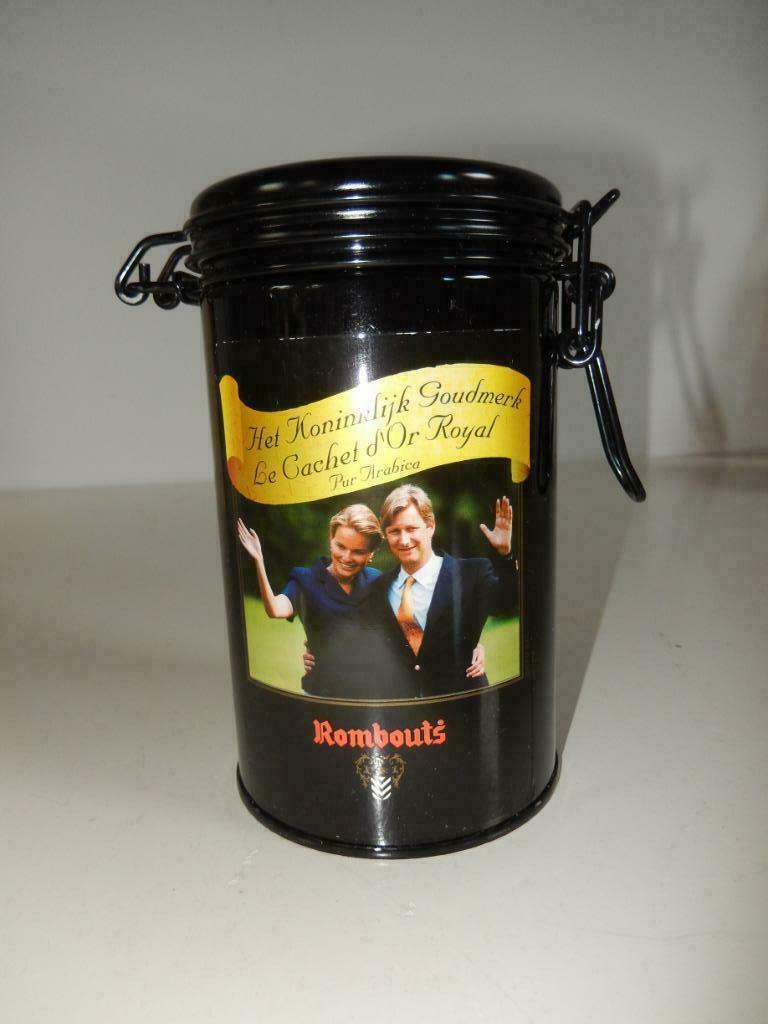 ROMBOUTS HET KONINKLIJK GOUDMERK VOORRAADDOOS, Collections, Boîte en métal, Enlèvement ou Envoi, Comme neuf, Café, Autres marques