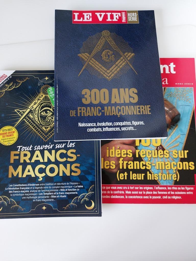 3 magazines sur la Franc-Maçonnerie, Livres, Ésotérisme & Spiritualité, Comme neuf, Enlèvement ou Envoi