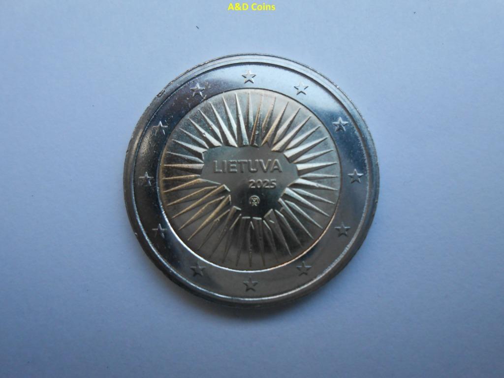 Litouwen 2 Euro cc 2025, Enlèvement ou Envoi, Autres pays, 2 euros, Monnaie en vrac