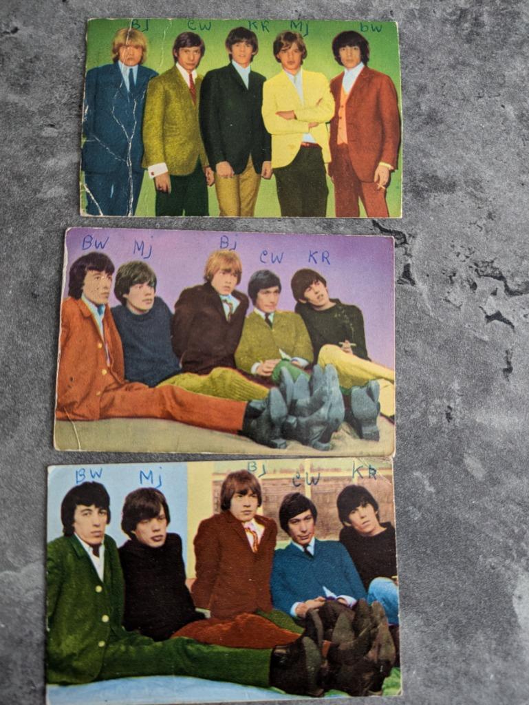 MAPLE LEAF PICTURES ROLLING STONES DES ANNÉES 60, RARE, 3 X, Envoi