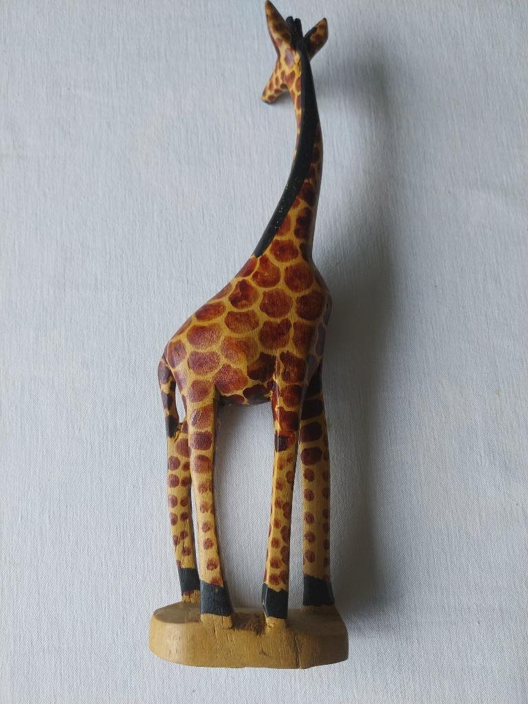 Houten giraf Senegal houtsnijwerk 30 cm x 10 cm, Ophalen of Verzenden
