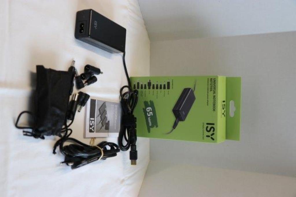 Universal notebook power adapter 65 watts ISY simply connect, Ophalen of Verzenden, Nieuw