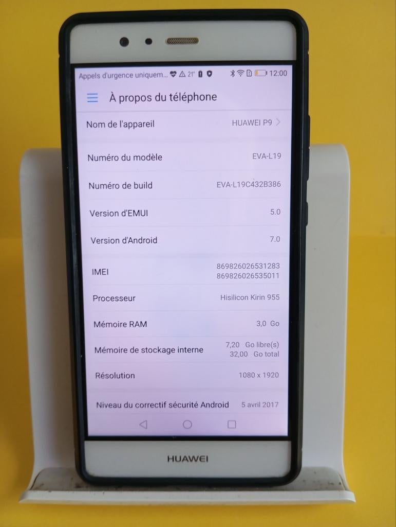 Huawei P9, 10 mégapixels ou plus, Enlèvement ou Envoi, Comme neuf, Android OS