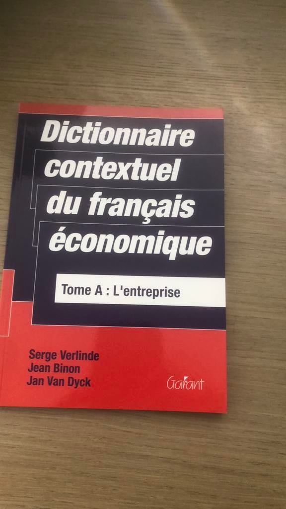 Dictionnaire  contextuele du Français économique: Tome A, Ophalen of Verzenden, Nieuw, S. Verlinde; J. Binon; J. Van Dyck