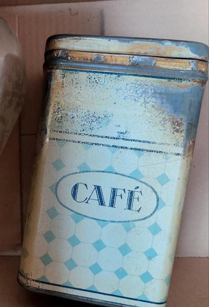 Boîte à café/vintage, Collections, Enlèvement ou Envoi, Utilisé, Café