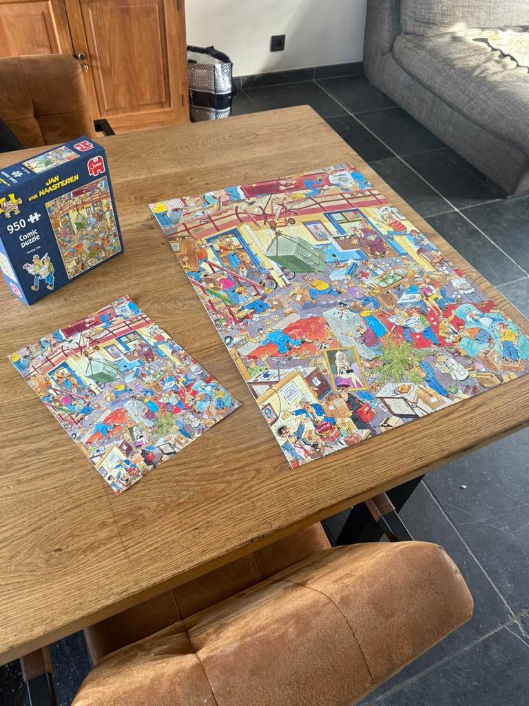 Puzzel Jan van Haasteren  “ Moving Day “, Hobby en Vrije tijd, Denksport en Puzzels, Ophalen, 500 t/m 1500 stukjes, Nieuw, Legpuzzel