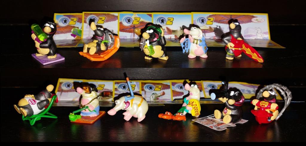 Série complète Mission Taupes 2 + papiers EU de l'ouest 2006, Enlèvement ou Envoi, Comme neuf, Figurines en plastique dur