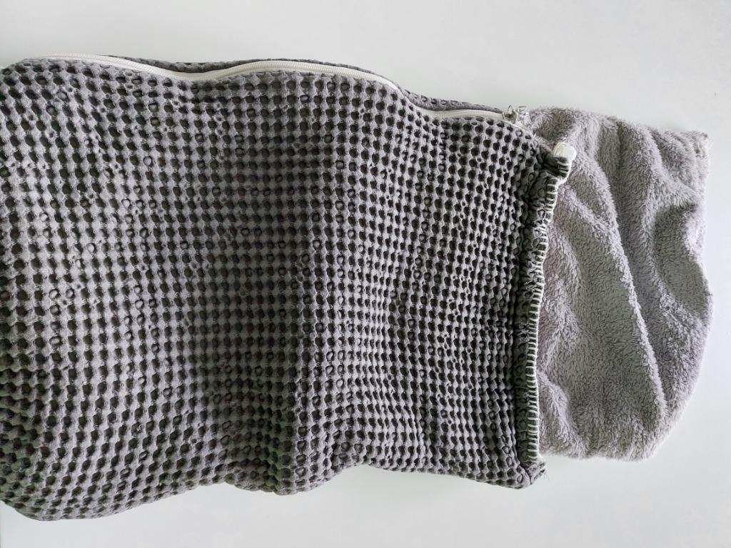 Koeka grijze voetenzak in wafelstof, Kinderen en Baby's, Ophalen of Verzenden, Zo goed als nieuw, Minder dan 70 cm, Overige typen