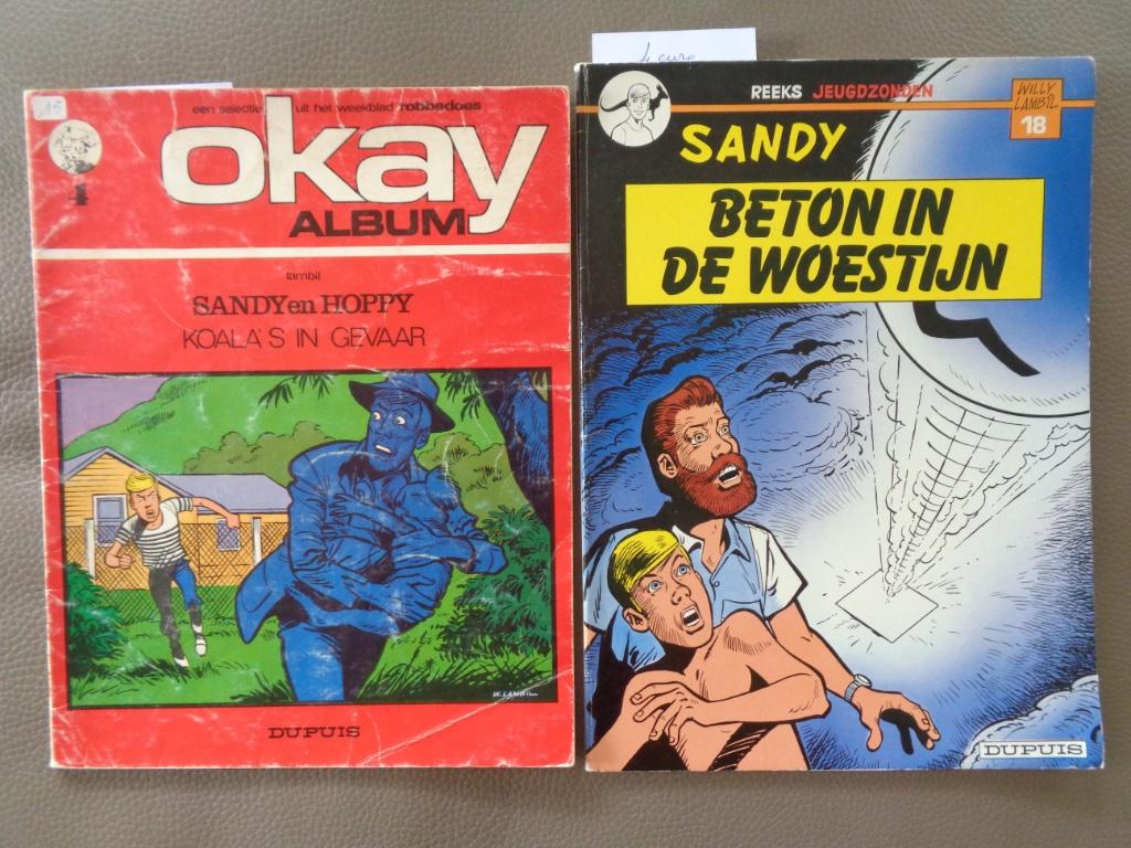 Sandy (en Hoppy) - 2 albums 1e dr., Livres, Enlèvement ou Envoi