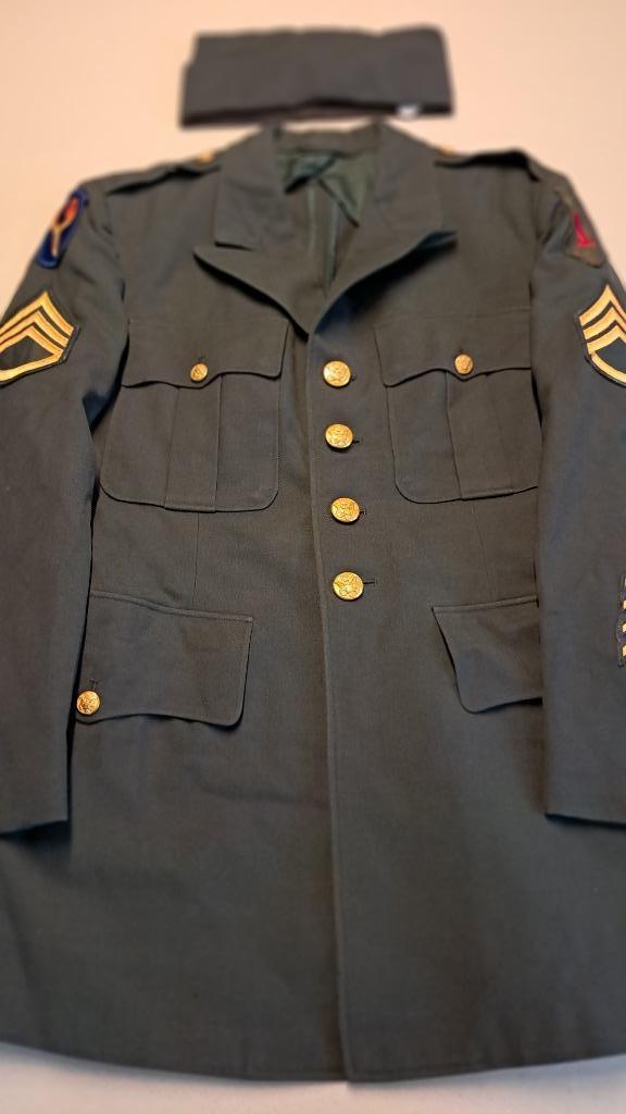 USA - VAREUSE ET CALOT - 1 DIVISION D'INFANTERIE - 1963, Verzamelen, Militaria | Algemeen, Landmacht, Kleding of Schoenen, Ophalen of Verzenden