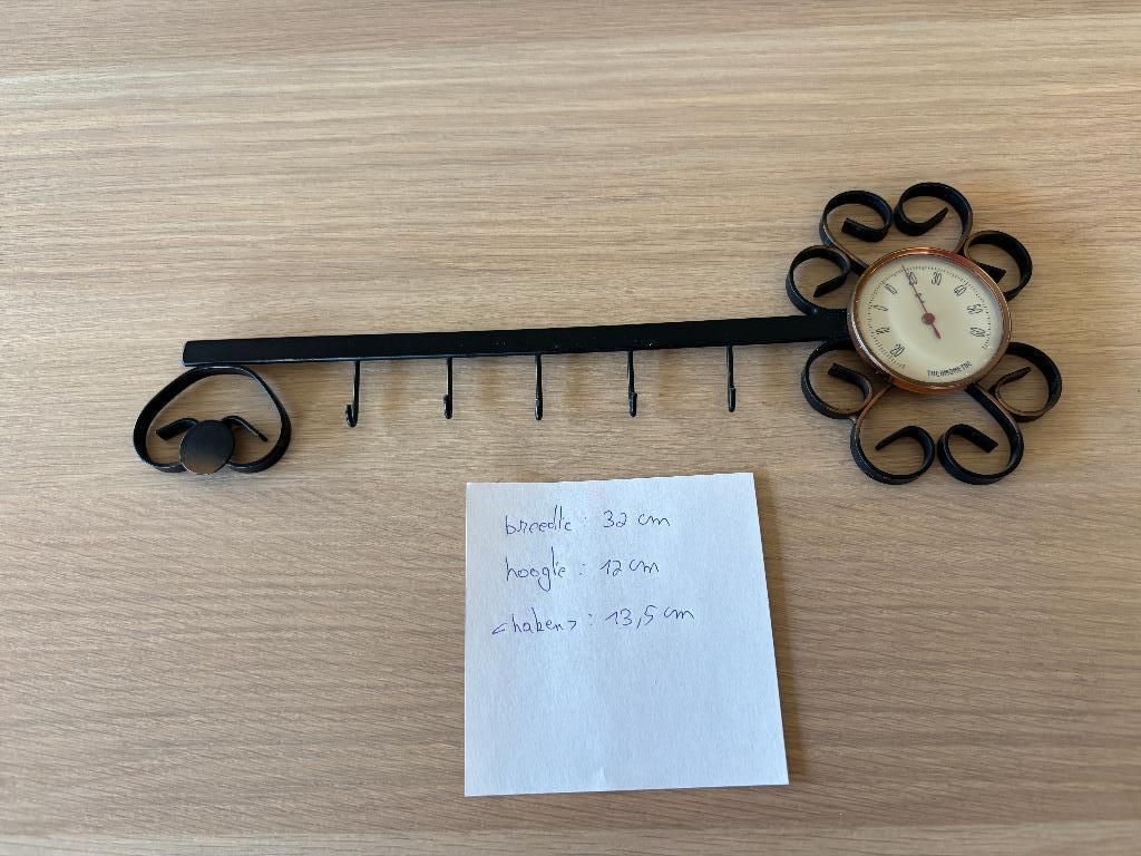 metalen vintage thermometer, Ophalen, Gebruikt