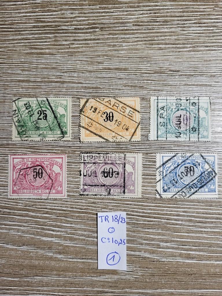 Belgie spoorwegen, Ophalen of Verzenden, Gestempeld