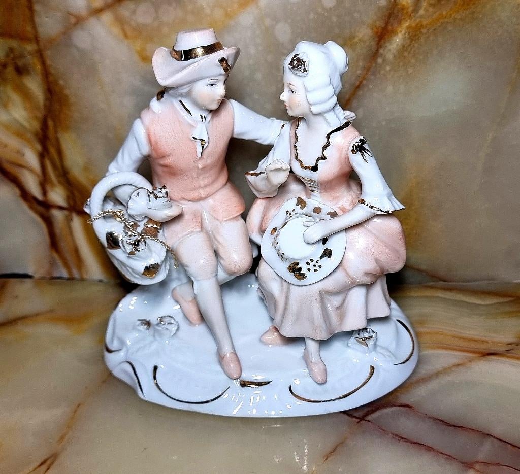 Figurine vintage italienne Capodimonte '50, Antiquités & Art, Envoi