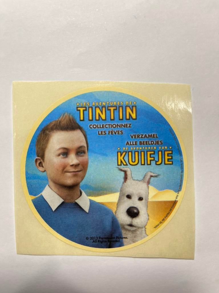 Kuifje sticker 2013 paramount pictures, Collections, Personnages de BD, Neuf, Image, Affiche ou Autocollant, Tintin, Enlèvement ou Envoi