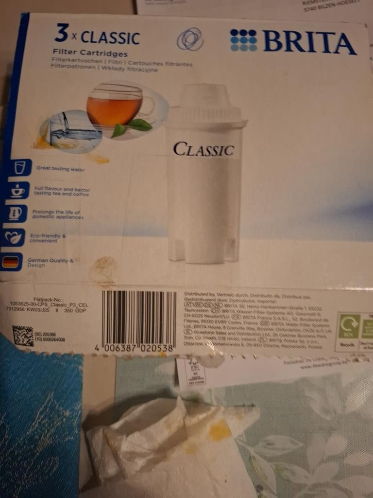 BRITA Classic waterfilters – 3 stuks (1 geopend), Ophalen