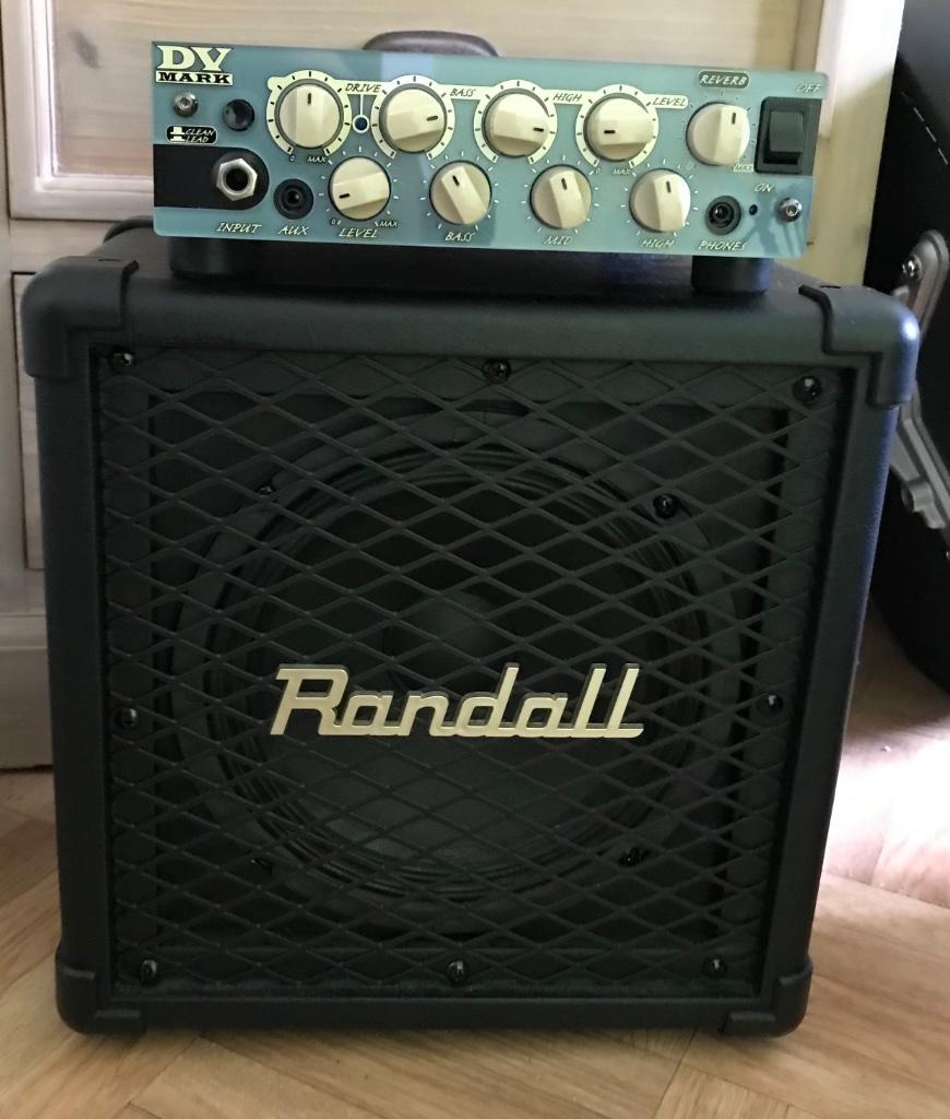DV Mark DV MICRO 50 + Randall cab, Muziek en Instrumenten, Ophalen of Verzenden, Gebruikt, Gitaar, 50 tot 100 watt