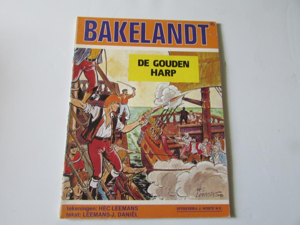 BAKELANDT, DE GOUDEN HARP, Boeken, Gelezen, Eén stripboek, Hec Leemans, Ophalen of Verzenden