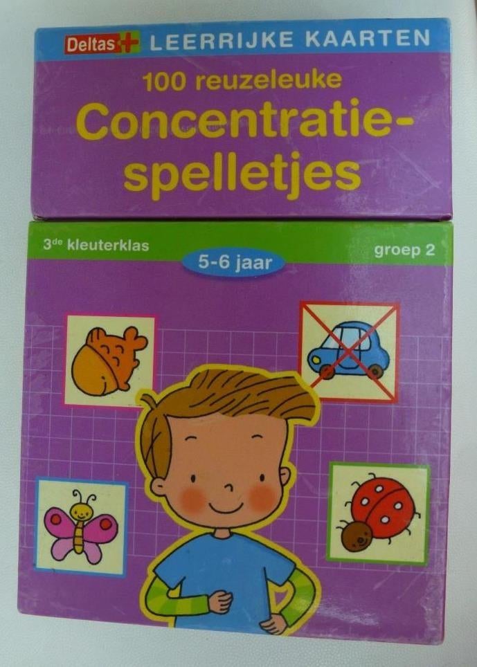 100 reuzeleuke Concentratiespelletjes leerrijke kaarten, Kinderen en Baby's, Ophalen of Verzenden, Gebruikt, Puzzelen