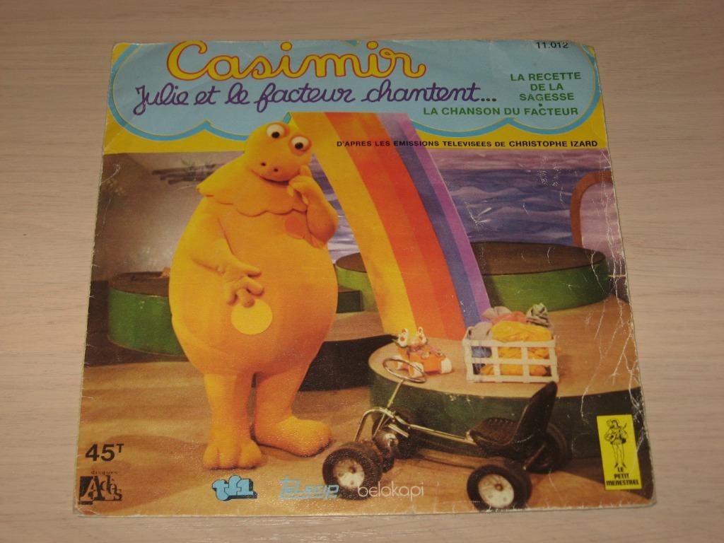 disque vinyl 45 tours casimir julie et le facteur chantent, Enlèvement ou Envoi, Comme neuf, Musique