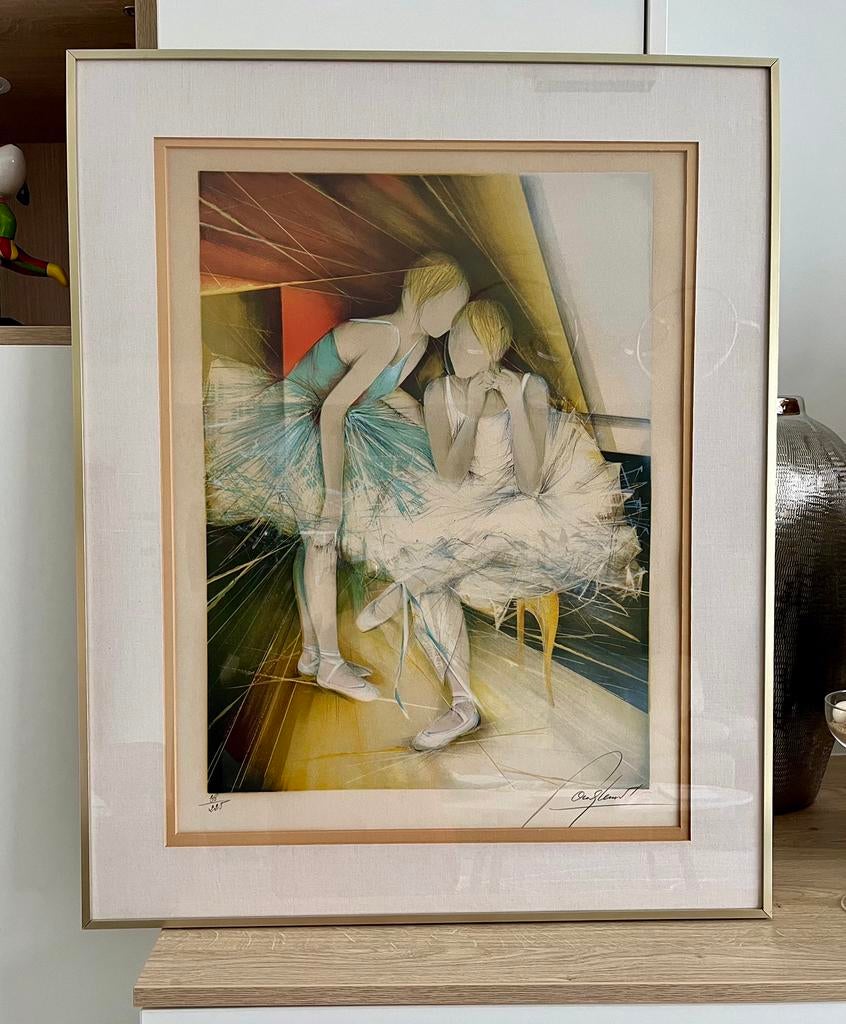 Originele litho van Raymond Poulet  «  Les danseuses », Antiek en Kunst, Kunst | Schilderijen | Klassiek, Ophalen