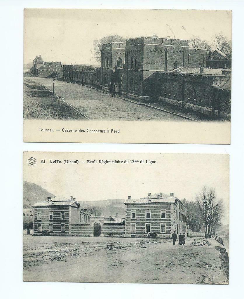 Cartes postales: Anciennes casernes, Envoi, Affranchie, Bâtiment