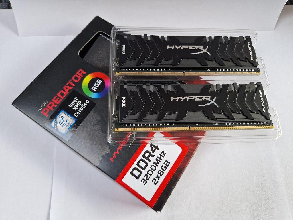 16Go DDR4 HyperX Predator RGB (2x8Go) 3200MHz, Enlèvement ou Envoi, DDR4, Comme neuf, Desktop