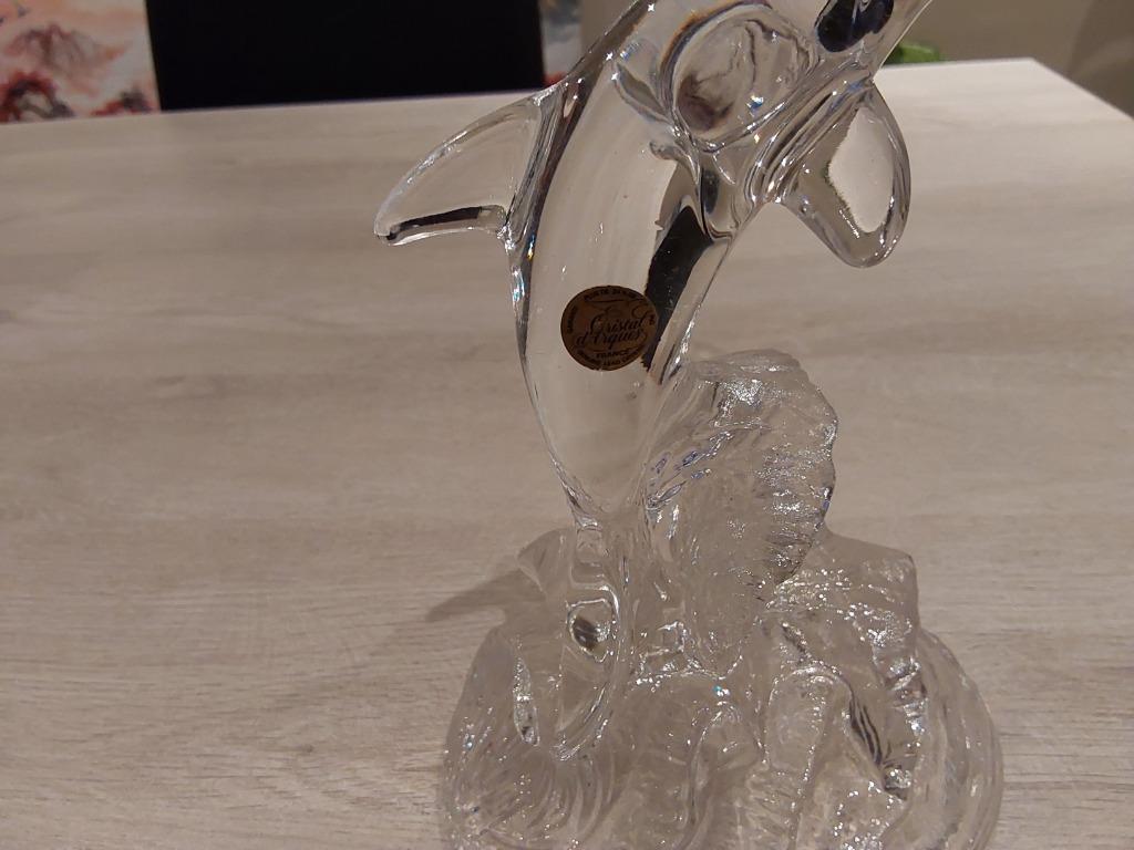 Kristallen dolfijn, Antiek en Kunst, Antiek | Glaswerk en Kristal, Ophalen of Verzenden