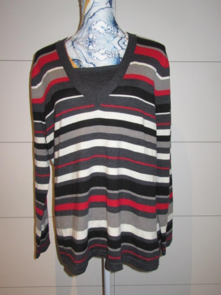 Gestreepte dames trui - Kingfield - 2XL - pull, Kleding | Dames, Overige kleuren, Maat 46/48 (XL) of groter, Ophalen of Verzenden