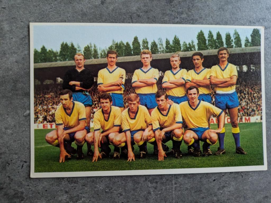 CARTE POSTALE FOOTBALL UNION S.G.TEAM FIN DES ANNÉES 60, Envoi, Comme neuf