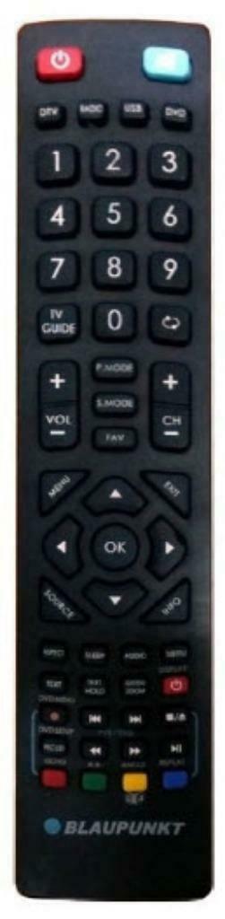 Afstandsbediening Blaupunkt voor LCD en LED TV  3D, Ophalen of Verzenden, Nieuw, Origineel, Tv