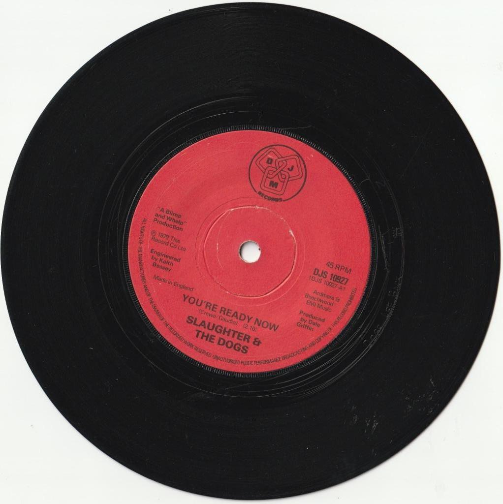 slaughter & the dogs you're ready now/runaway uk made 7 inch, Enlèvement ou Envoi, Utilisé, Autres formats, Rock and Roll