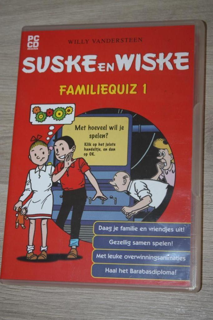 PC CD Rom Suske en Wiske Familiequiz 1, Verzamelen, Ophalen of Verzenden, Suske en Wiske, Zo goed als nieuw, Boek of Spel