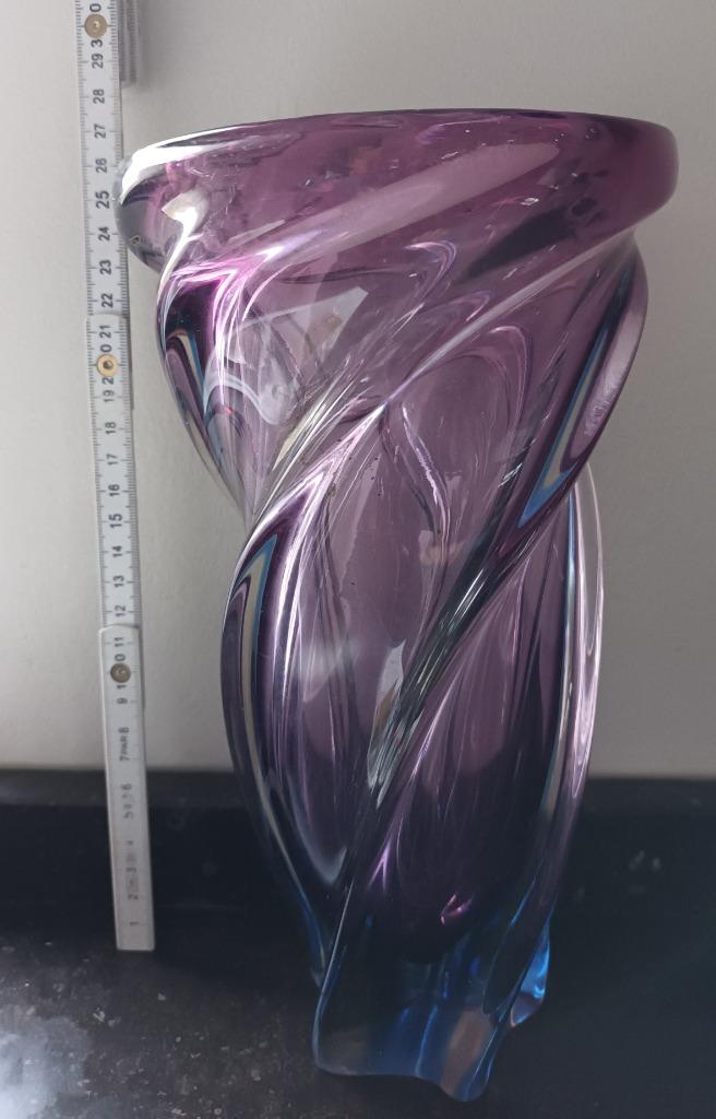2 glazen vazen, Ophalen, Zo goed als nieuw, Overige kleuren, Glas