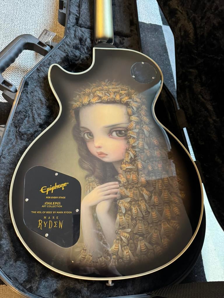 Epiphone Les Paul Custom Adam Jones Silverburst, Muziek en Instrumenten, Snaarinstrumenten | Gitaren | Elektrisch, Zo goed als nieuw