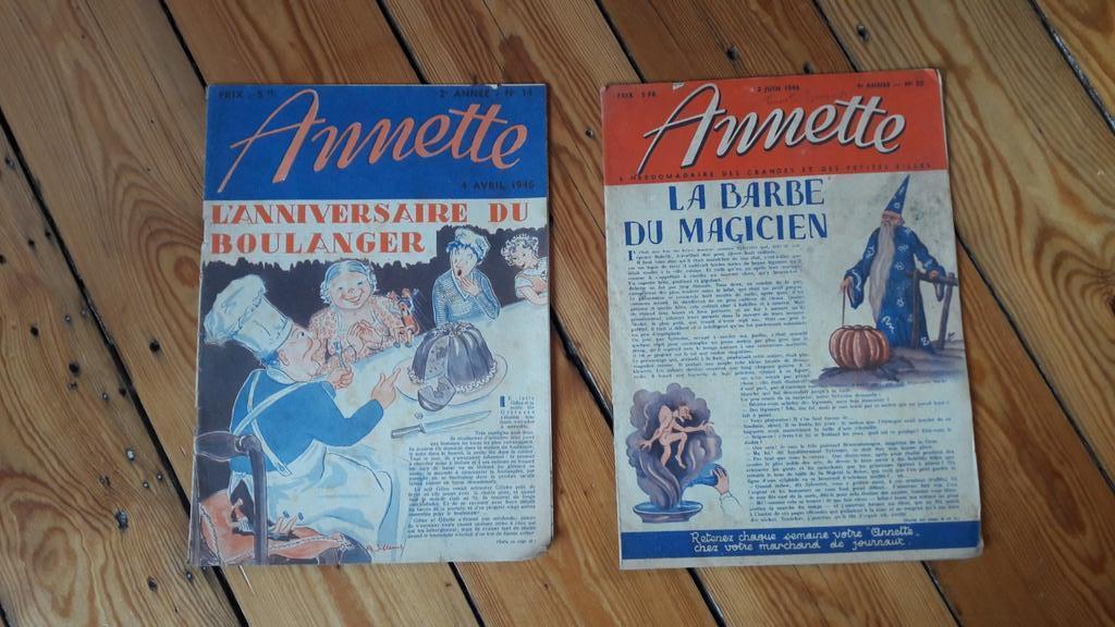 2 magazines Annette 14 (1946) et 23 (1948), Livres, Enlèvement ou Envoi, Utilisé, Autres types