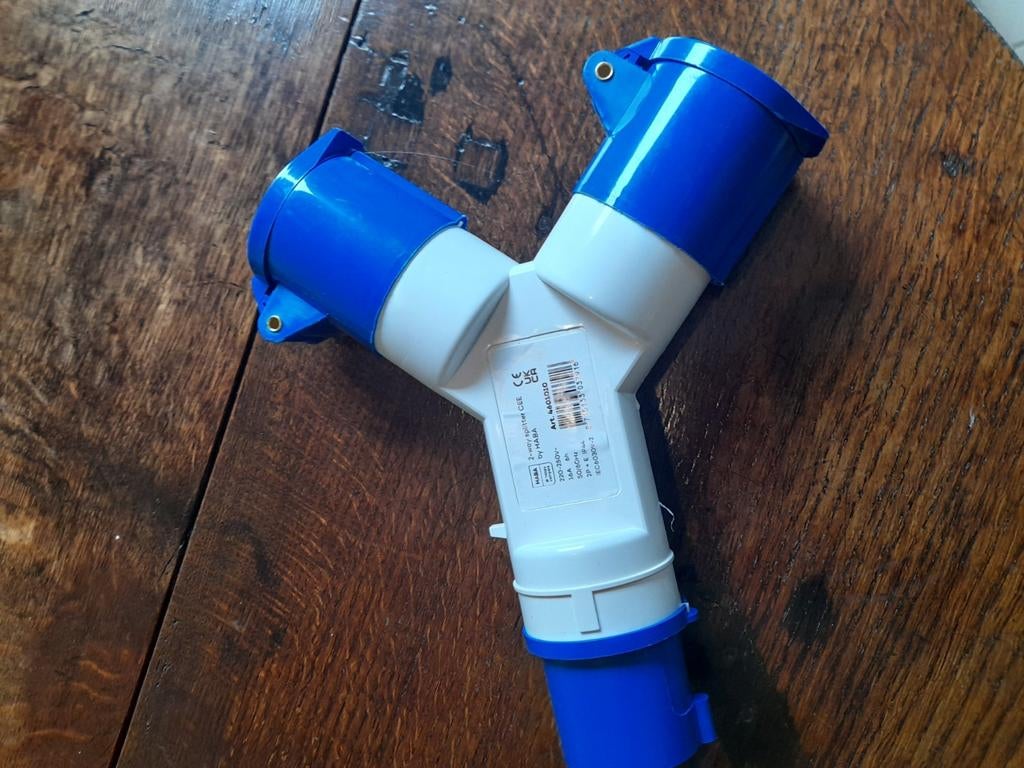 3 koppige adaptor voor buiten, Caravans en Kamperen, Ophalen of Verzenden, Nieuw