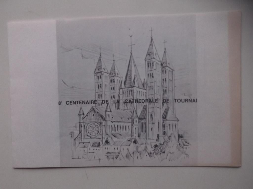 1570 FDS numéroté Centenaire de la cathédrale de Tournai, Enlèvement ou Envoi, Affranchi, Oblitération 1er jour