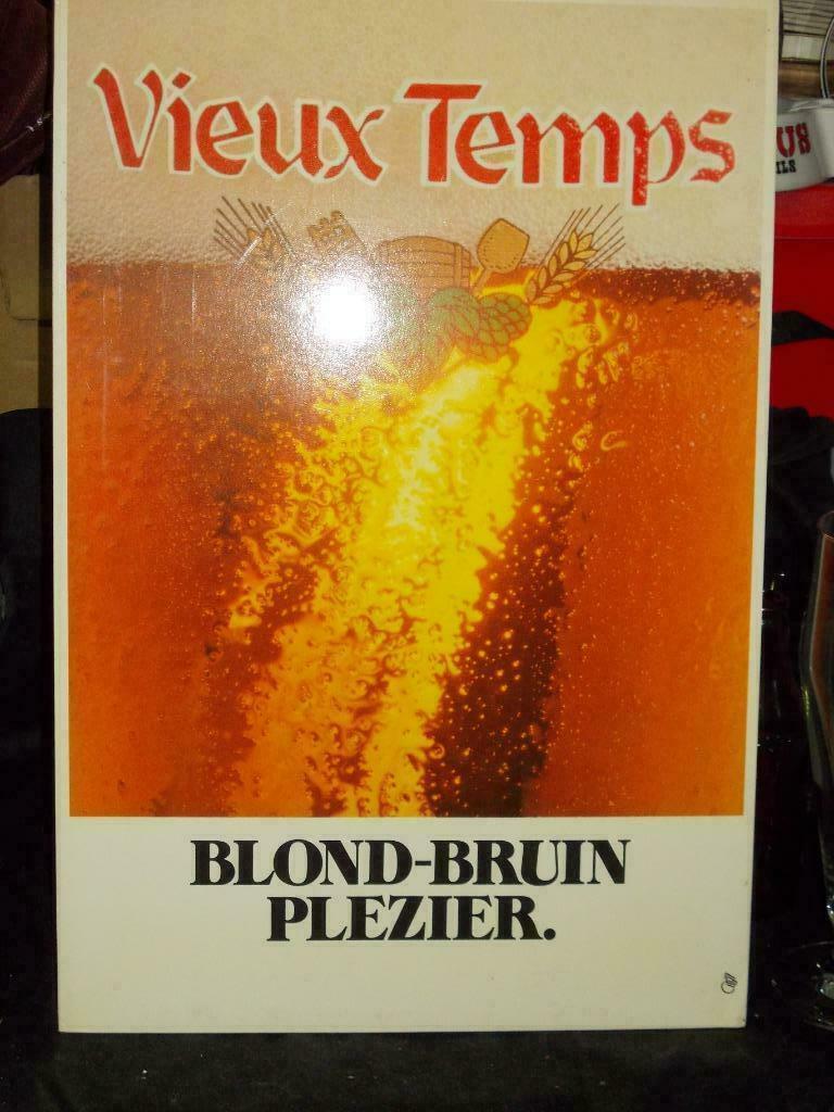 Beersign.Kartonnen Reclame.Vieux Temps.Braaserie Grade, Enlèvement ou Envoi, Utilisé, Panneau publicitaire